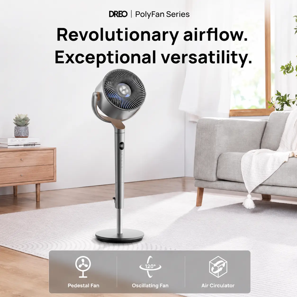 Dreo PolyFan 502 with remote control — image 3